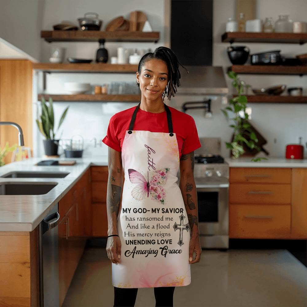Faith - My God My Savior - Premium Apron - The Shoppers Outlet