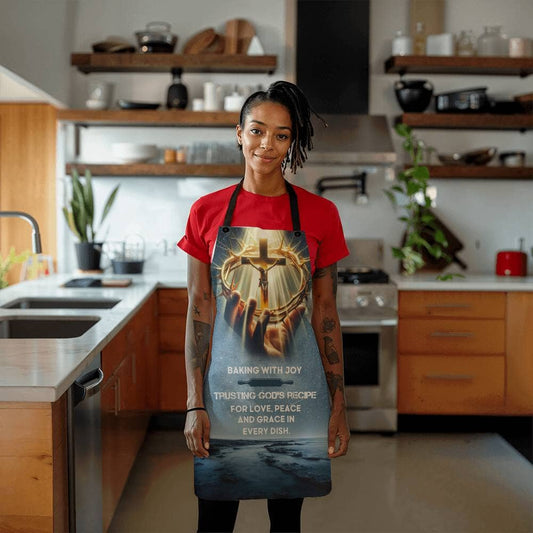 Baking With Joy - Christian Faith Inspiration - Premium Apron - The Shoppers Outlet