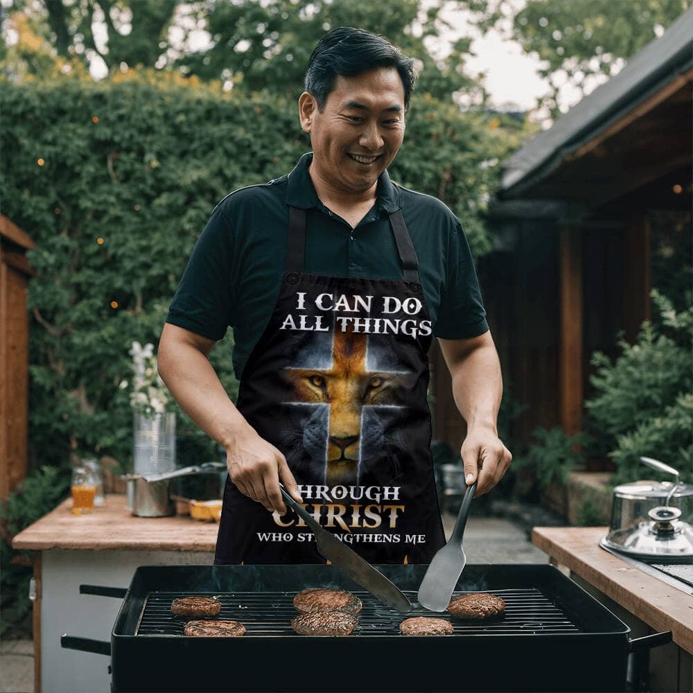I Can Do All Things Through Christ Who Strengthens Me - Premium Apron - The Shoppers Outlet