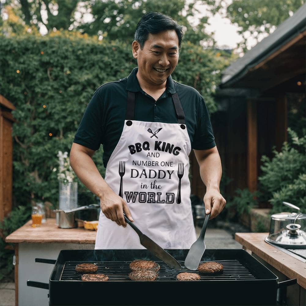 BBQ King And Number One Daddy In The World - Premium Apron - The Shoppers Outlet