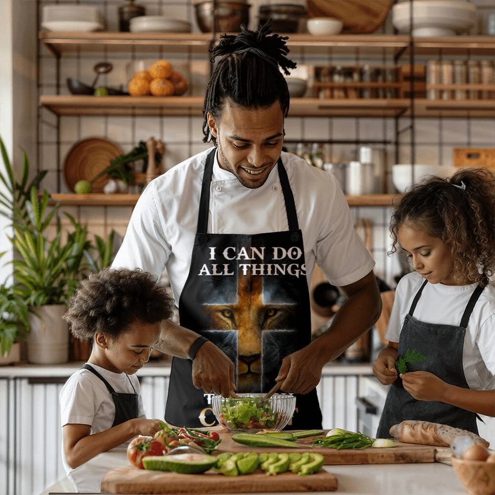 I Can Do All Things Through Christ Who Strengthens Me - Premium Apron - The Shoppers Outlet