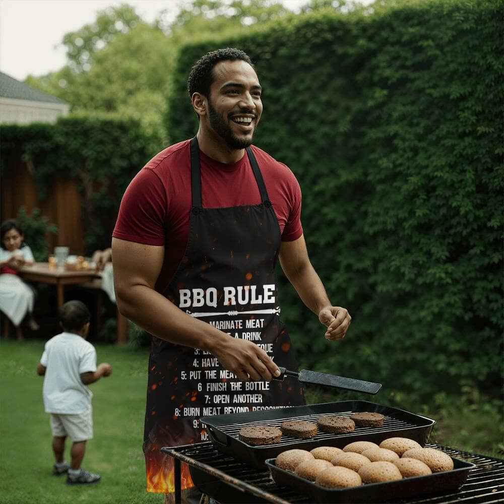 BBQ RULES - Premium Apron - The Shoppers Outlet
