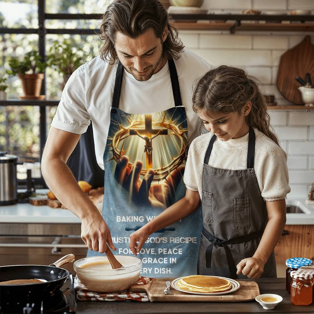 Baking With Joy - Christian Faith Inspiration - Premium Apron - The Shoppers Outlet