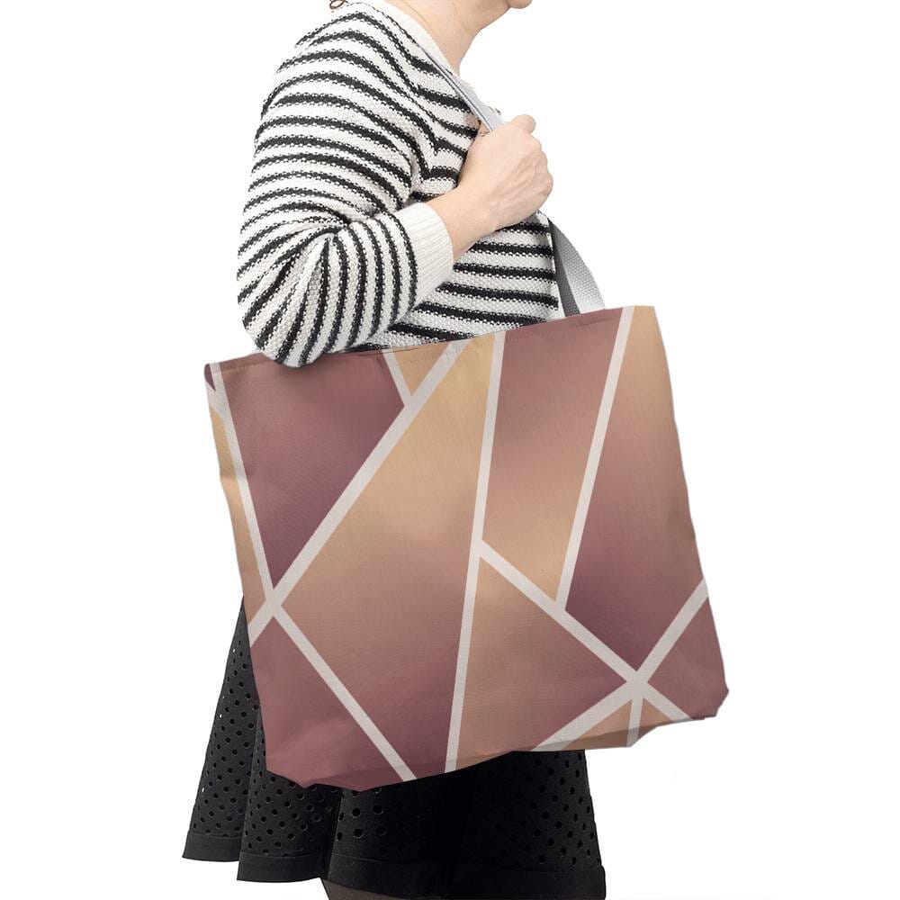 Geometric Pattern - Classic Tote Bags - The Shoppers Outlet