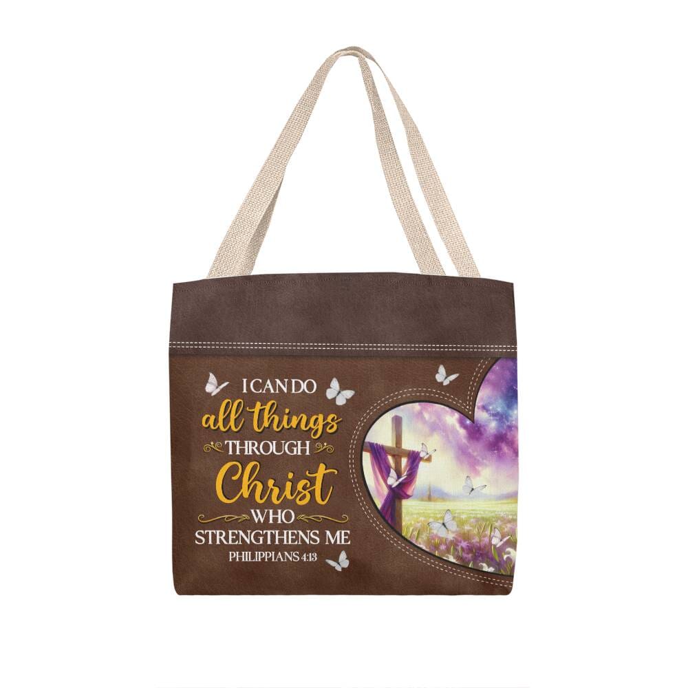 Faith - I Can Do All Things Through Christ Who Strengthens Me - Philippians 4:13 - Classic Tote Bags - The Shoppers Outlet