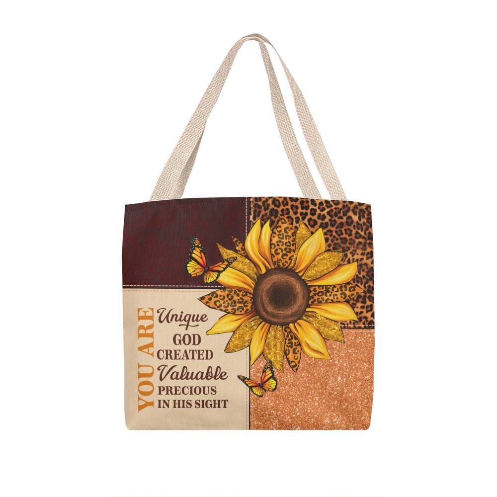Inspirational - You Are Unique God Created Valuable Precious In His Sight - Classic Tote Bags - The Shoppers Outlet