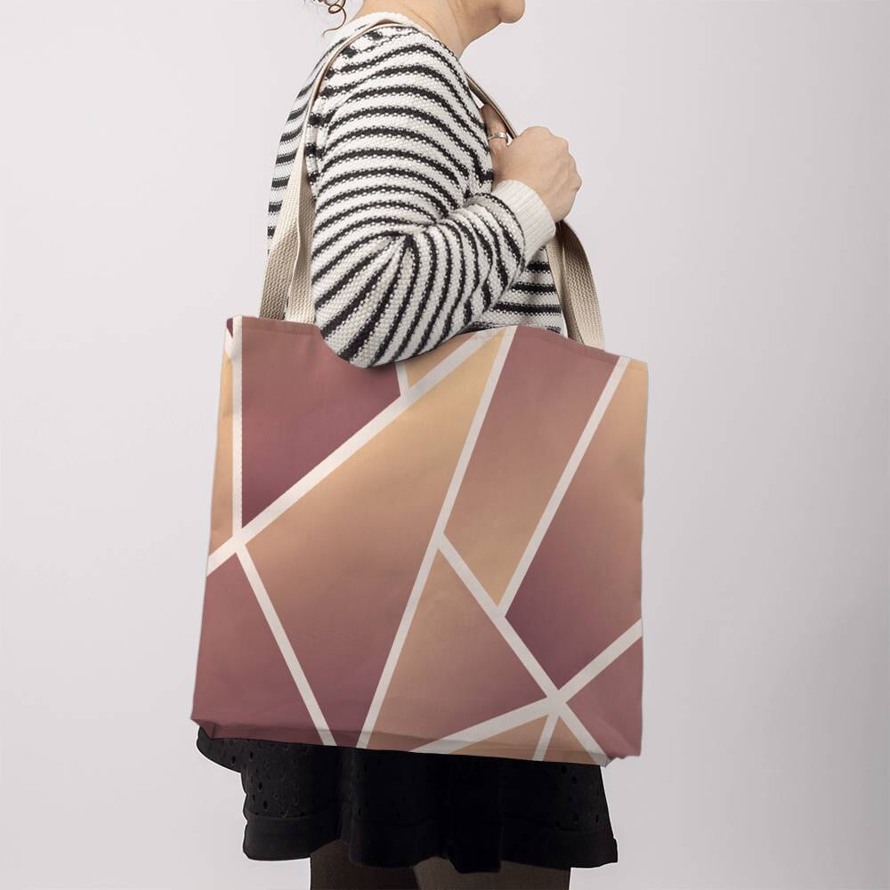 Geometric Pattern - Classic Tote Bags - The Shoppers Outlet