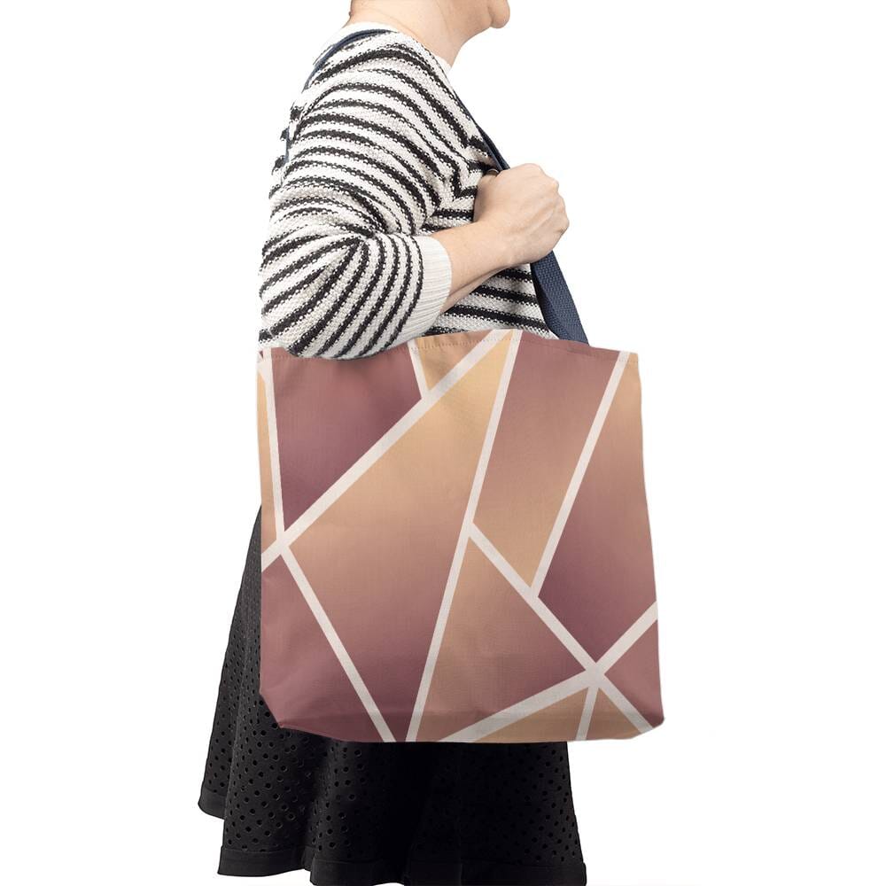 Geometric Pattern - Classic Tote Bags - The Shoppers Outlet