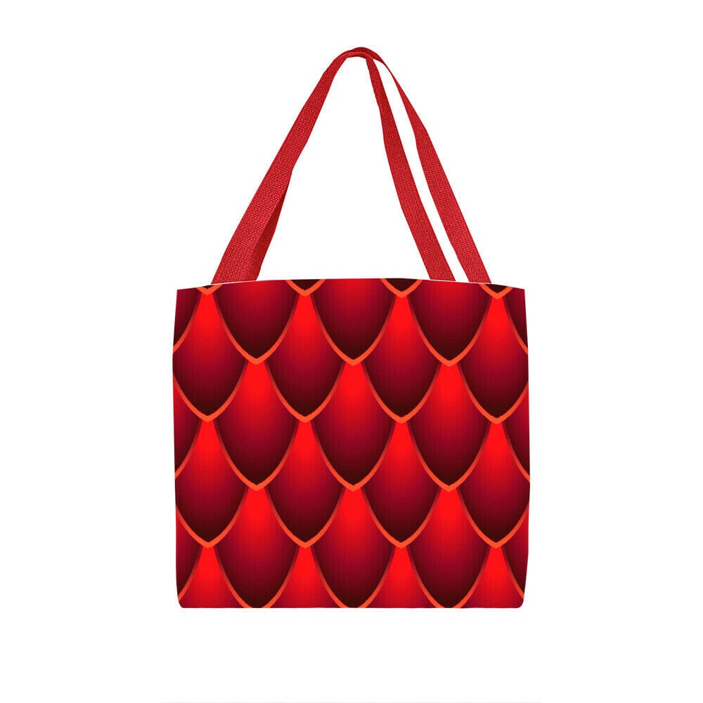 Red Dragon Scales Design - Classic Tote Bags - The Shoppers Outlet