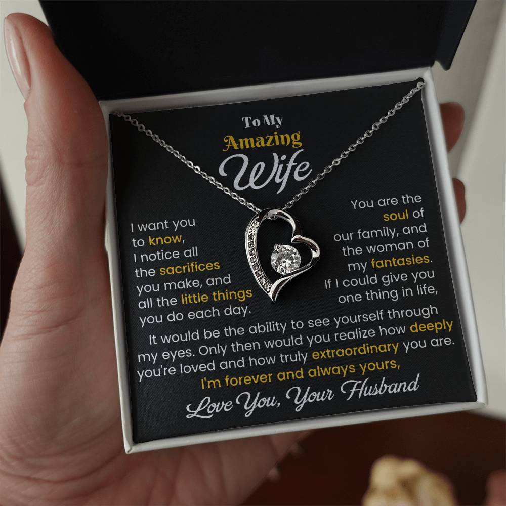 Gift For Wife - I Want You To Know - Forever Love Necklace - The Shoppers Outlet