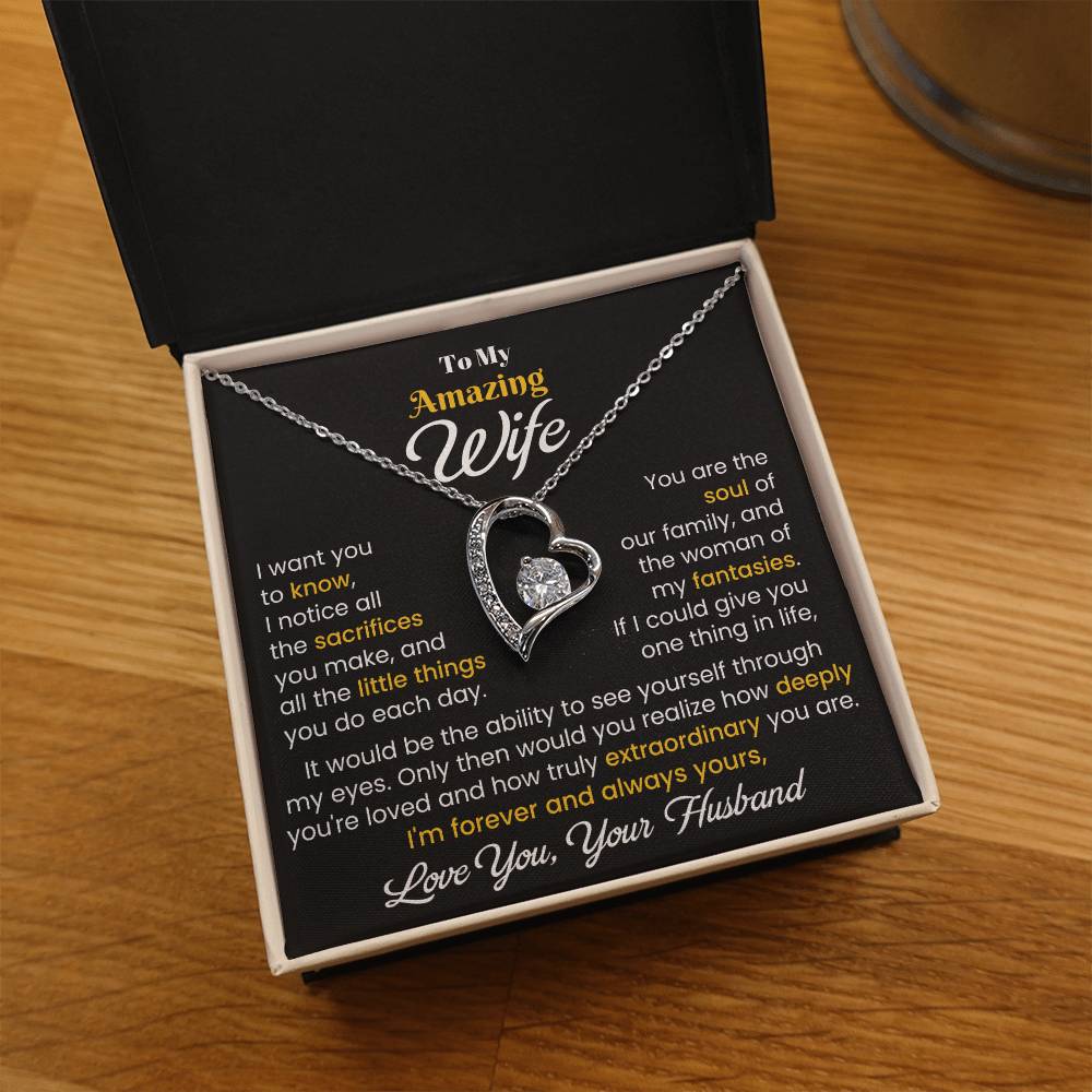 Gift For Wife - I Want You To Know - Forever Love Necklace - The Shoppers Outlet