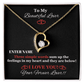 Gift For Wife - PERSONALIZE GIFT - Three Simple Words - Forever Love Necklace - The Shoppers Outlet