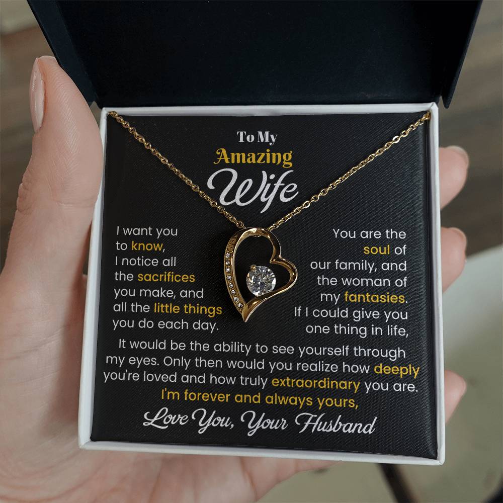 Gift For Wife - I Want You To Know - Forever Love Necklace - The Shoppers Outlet