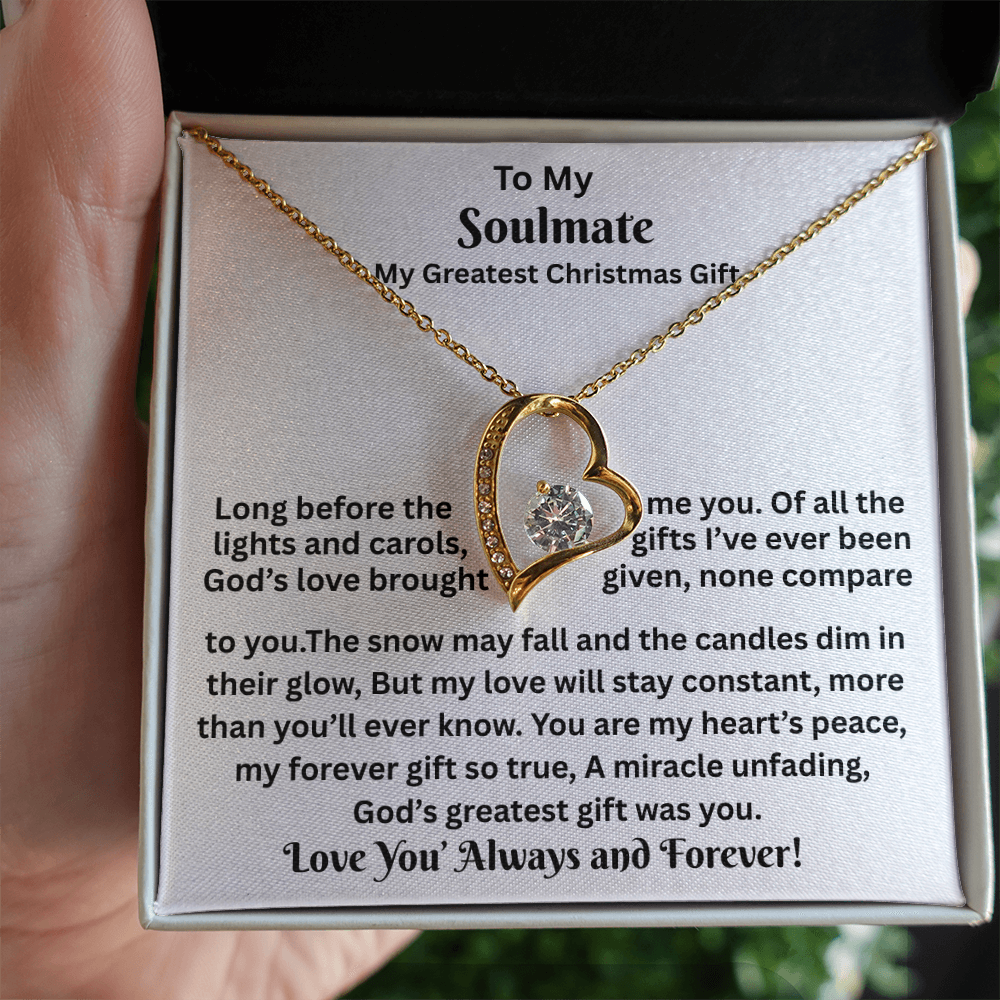 Gift For Soulmate - My Greatest Christmas Gift - Forever Love Necklaces