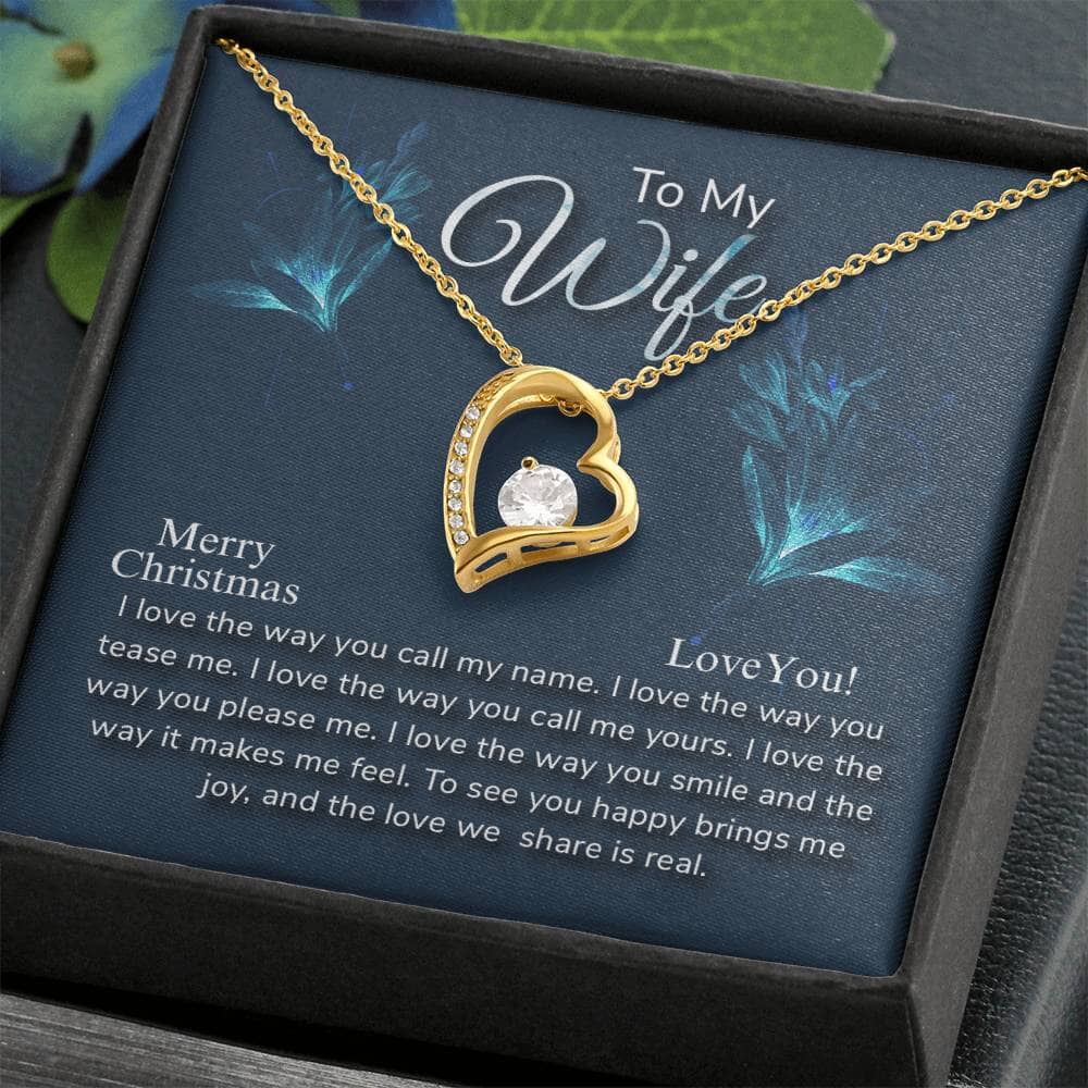 Gift For Wife - I Love The Way You - Merry Christmas - Forever Love Necklace - The Shoppers Outlet