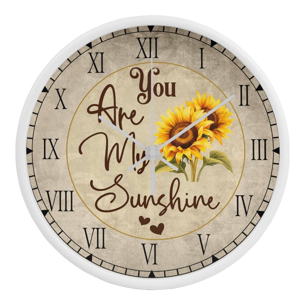 You Are My Sunshine - Wood Frame Wall Clock - The Shoppers Outlet