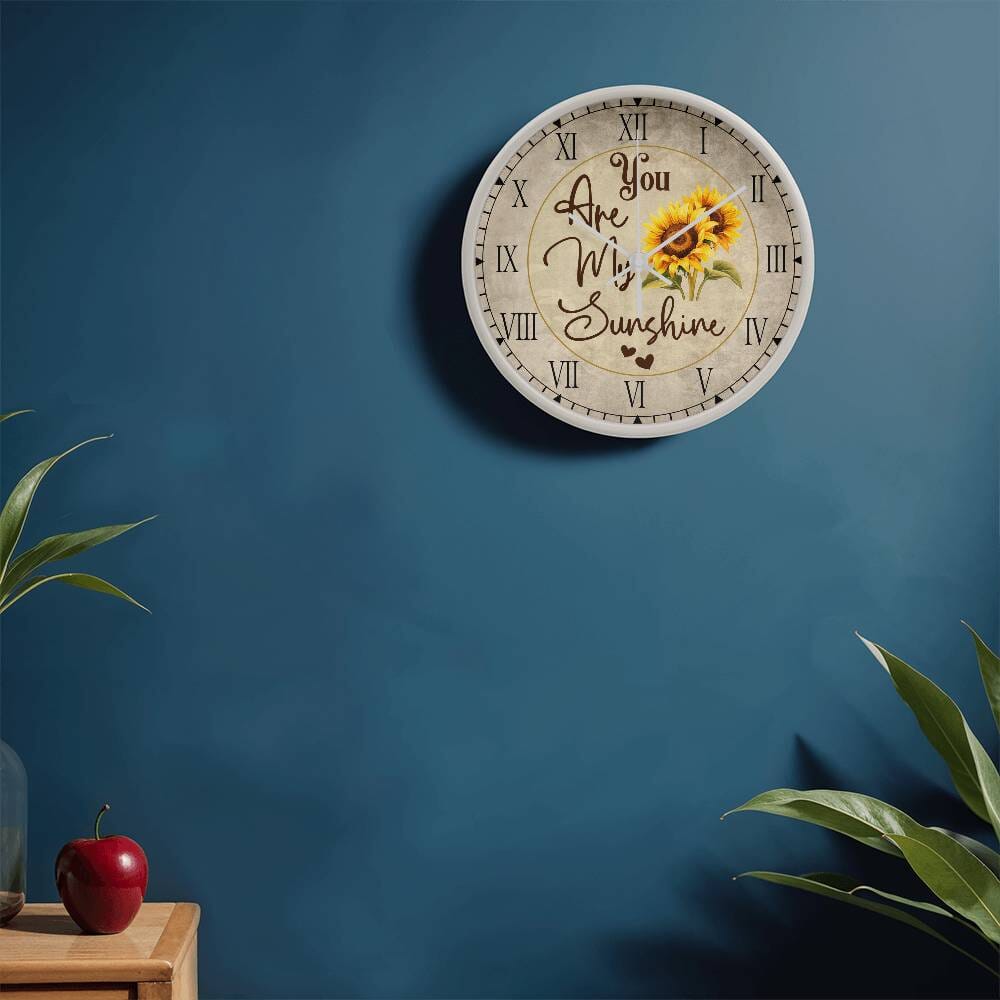 You Are My Sunshine - Wood Frame Wall Clock - The Shoppers Outlet