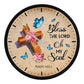 Faith - Bless The Lord Oh My Soul - Psalms 103:1 - Wood Frame Wall Clock - The Shoppers Outlet
