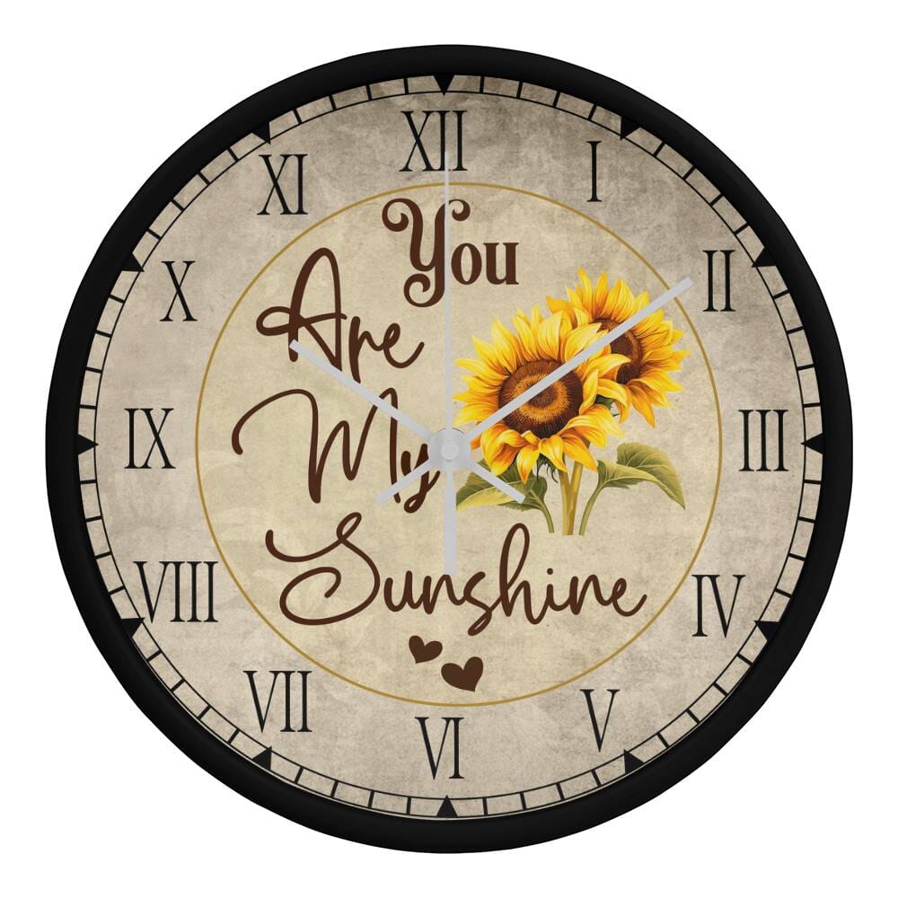 You Are My Sunshine - Wood Frame Wall Clock - The Shoppers Outlet