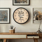 Faith - The Lord Will Guide You Always - Isaiah 58:11 - Wood Frame Wall Clock - The Shoppers Outlet