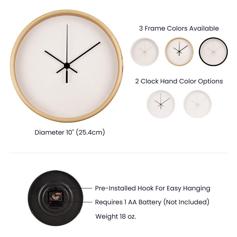 Today Your Time Is Now - Wood Frame Wall Clock - The Shoppers Outlet