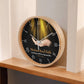 Faith - Mustard Seed Faith - Nothing Will Be Impossible - Matthew 17:20 - Wood Frame Wall Clock - The Shoppers Outlet