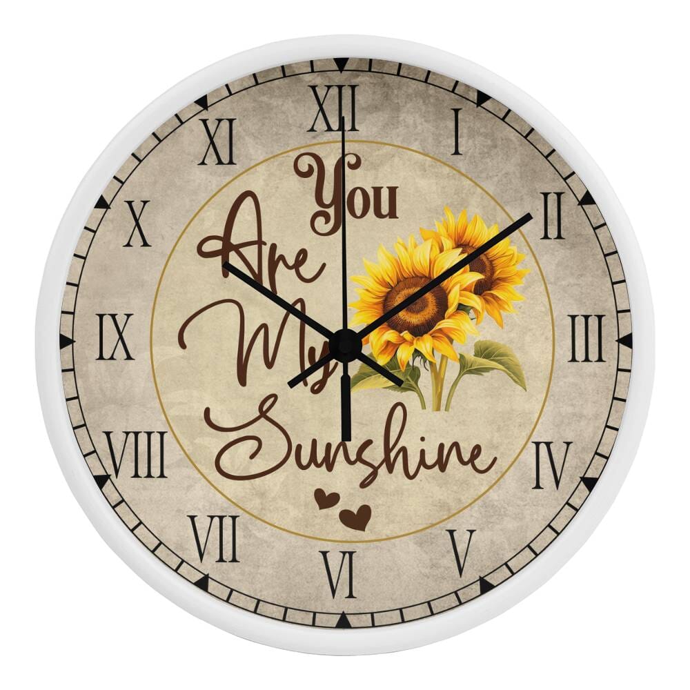 You Are My Sunshine - Wood Frame Wall Clock - The Shoppers Outlet