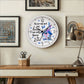 Faith - As For Me And My House We Will Serve The Lord - Joshua 24:15- Wood Frame Wall Clock - The Shoppers Outlet