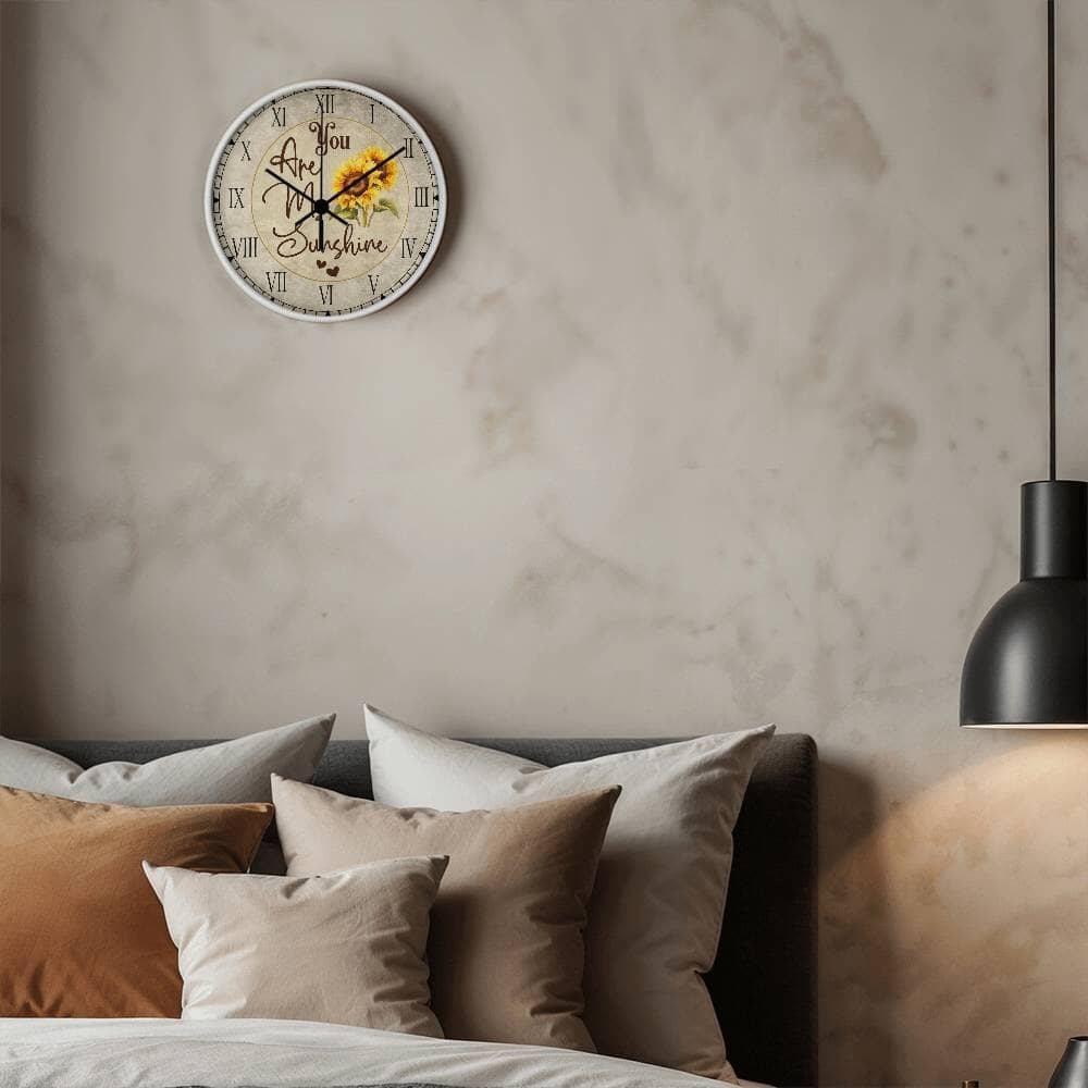 You Are My Sunshine - Wood Frame Wall Clock - The Shoppers Outlet