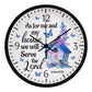 Faith - As For Me And My House We Will Serve The Lord - Joshua 24:15- Wood Frame Wall Clock - The Shoppers Outlet