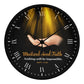 Faith - Mustard Seed Faith - Nothing Will Be Impossible - Matthew 17:20 - Wood Frame Wall Clock - The Shoppers Outlet