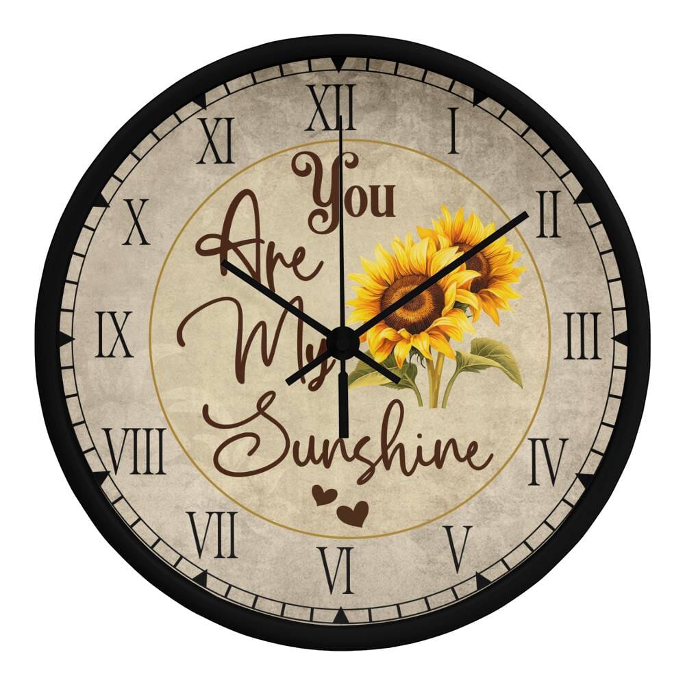You Are My Sunshine - Wood Frame Wall Clock - The Shoppers Outlet