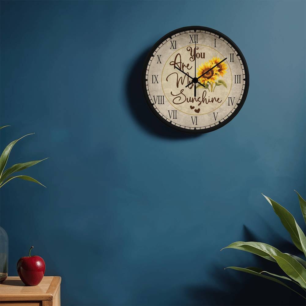 You Are My Sunshine - Wood Frame Wall Clock - The Shoppers Outlet
