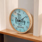 Time Spent With Family Is Worth Every Second - Wood Frame Wall Clock - The Shoppers Outlet