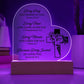 Faith - Every Day - Hour - Minute - Second -  God Is Busy In Our Life - Heart Acrylic Plaque - The Shoppers Outlet