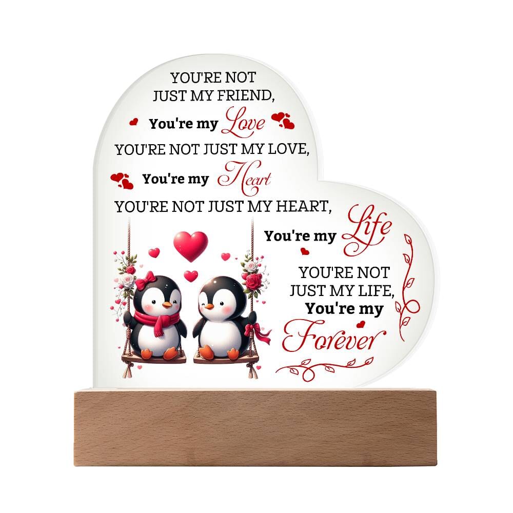 Gift For Soulmate - You're Not Just My Friend - Heart Acrylic Plaque - The Shoppers Outlet