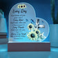 Faith - God Thinks Of You - Bible Verses - Heart Acrylic Plaque - The Shoppers Outlet