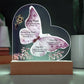 Faith - Because Every Bible Verses - Heart Acrylic Plaque - The Shoppers Outlet