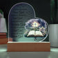 Inspirational - Moments - Heart Acrylic Plaque - The Shoppers Outlet