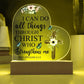 Faith - I Can Do All Things Through Christ - Philippians 4:13 - Heart Acrylic Plaque - The Shoppers Outlet