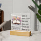 Inspirational - Friendships Bloom - Square Acrylic Plaque - The Shoppers Outlet