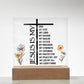 Inspirational - Jesus Is My - Square Acrylic Plaque - The Shoppers Outlet