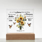 Faith - Do Not Be Anxious About Anything - Philippians 4:6 - Square Acrylic Plaque - The Shoppers Outlet