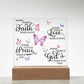 Inspirational - Where There Is  - Square Acrylic Plaque - The Shoppers Outlet