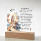 Faith - Fear Not For I Am With You - Isaiah 41:10 NKJV - Square Acrylic Plaque - The Shoppers Outlet