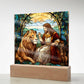 Inspirational - The Loin Of Judah - A Divine Bond - Square Acrylic Plaque - The Shoppers Outlet