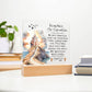 Faith - Fear Not For I Am With You - Isaiah 41:10 NKJV - Square Acrylic Plaque - The Shoppers Outlet