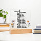 Inspirational - Jesus Is My - Square Acrylic Plaque - The Shoppers Outlet