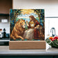 Inspirational - The Loin Of Judah - A Divine Bond - Square Acrylic Plaque - The Shoppers Outlet