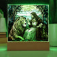 Inspirational - The Loin Of Judah - A Divine Bond - Square Acrylic Plaque - The Shoppers Outlet